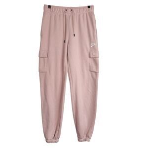 Nike Sportswear Womens Cargo Pants Mid-Rise Pink Athletic - S